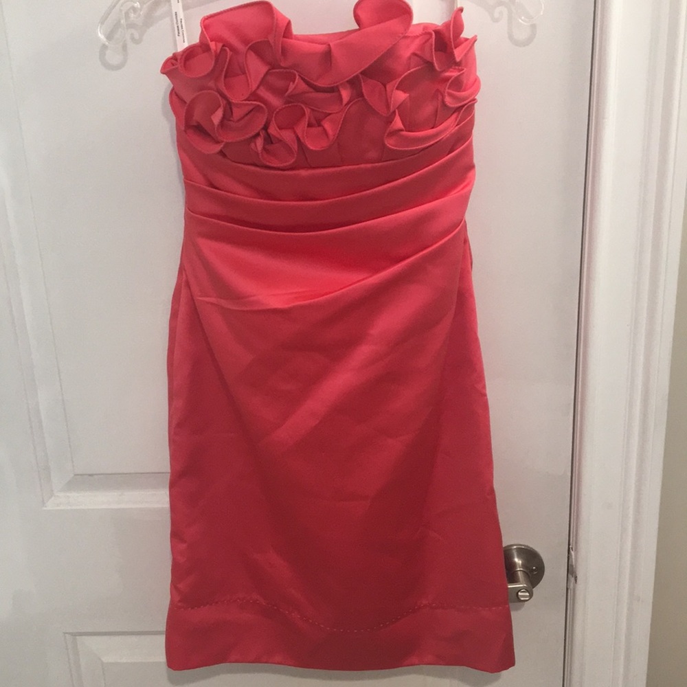 Phoebe Couture Strapless Satin Dress